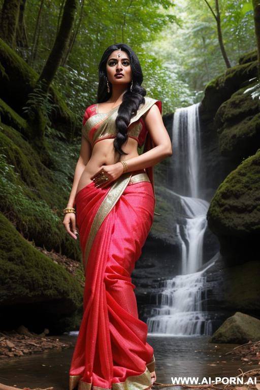 beautiful indian woman, half saree, very beautiful, candy, giant ass, realistic, blowjob, sexy waist - #main
