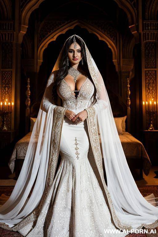 tattooed indian milf with huge tits and long hair nude with cum splattered on tits - #main