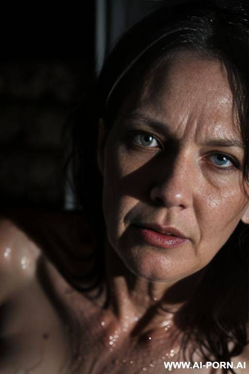 moist wet nude mature changing in the dark, voyeur point of view - #main