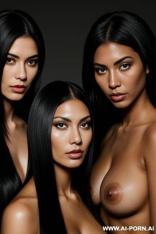 two women with black hair one american and one native american wearing see through nocturnal - #main