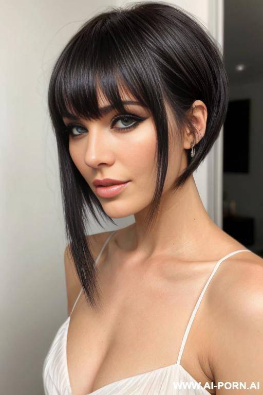 asymmetrical bangs - #main