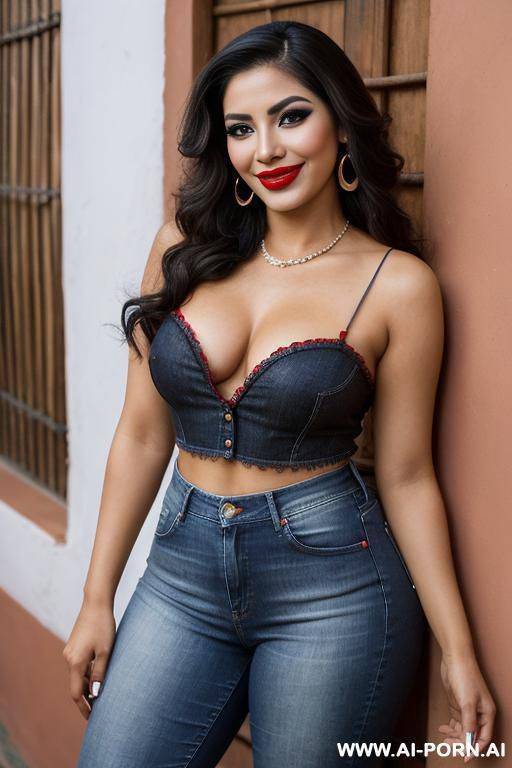 mexican, supermodel, big nose, nerd, eyeliner, smokey eyes, red lipstick - #main