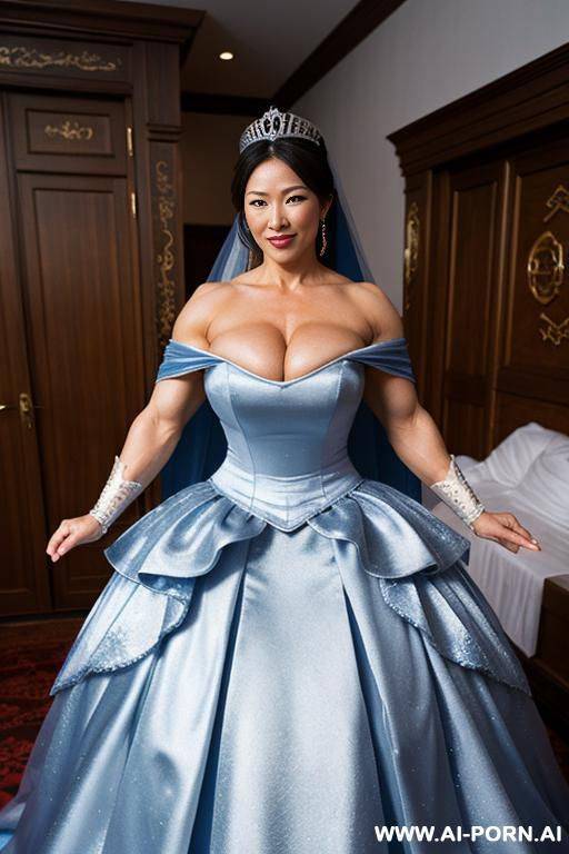 giant woman, extreme muscles, study, wife, wedding ring - #main