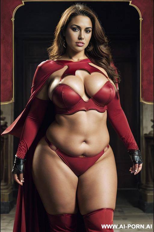 spanish actresses, supermodel, huge teardrop breasts, curvy body, huge ass, wide hips, thick thighs, square jaw, sharp facial features, big brown eyes, ((keep face)), ((keep body)), hero outfit, movie hero, movie poster, - #main