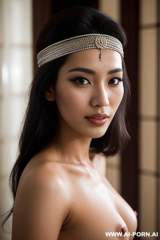 completely naked, solid chrome head band - #main