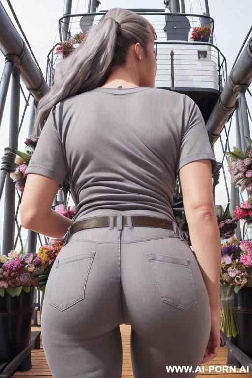 tight ass, jeans, oversized t-shirt - #main