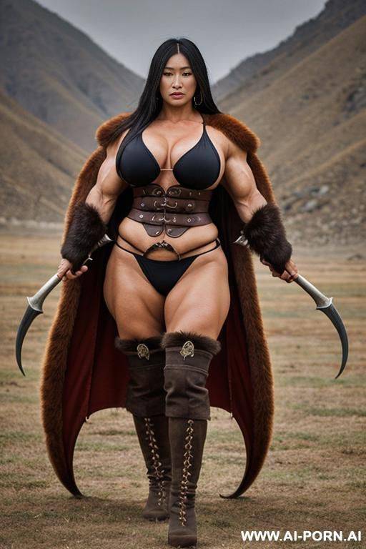 giant woman, extreme muscles, sturdy - #main