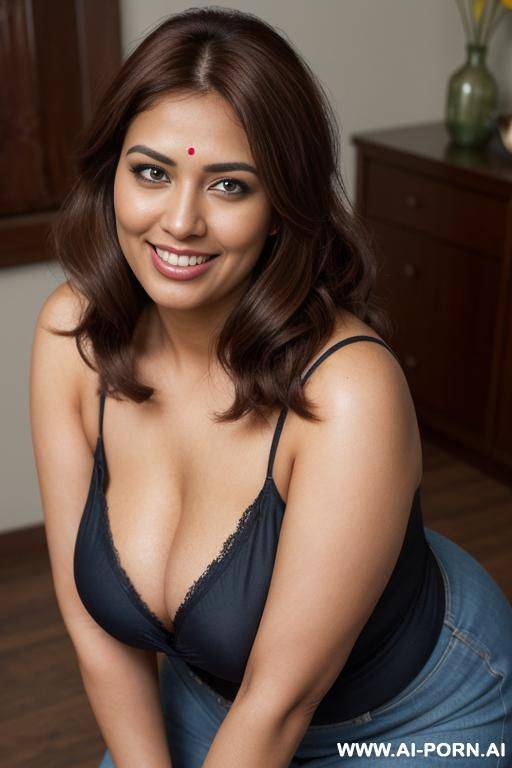 curvy brunette, ass huge, pretty mature face, smile, - #main