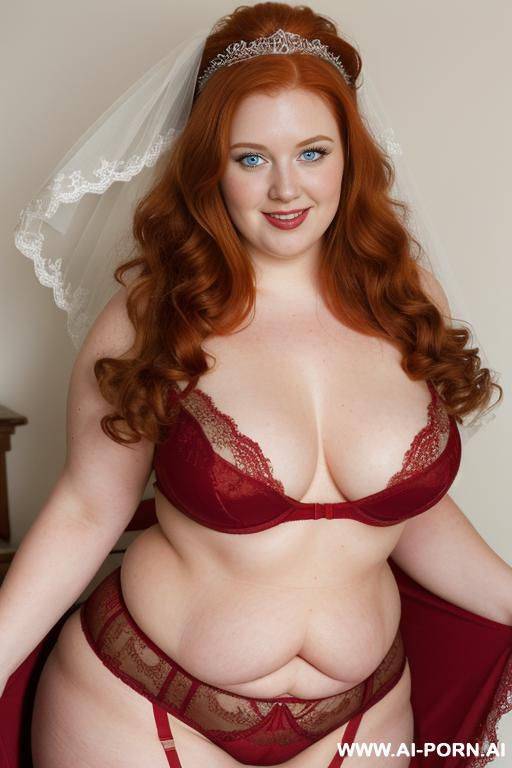 half-length photo, ((half body photo shot close up)). as a set in the laundry area, a ((very obese)) fat chubby fat thick and bbw redhead british, ((she is getting ready to dress slowly)). - #main