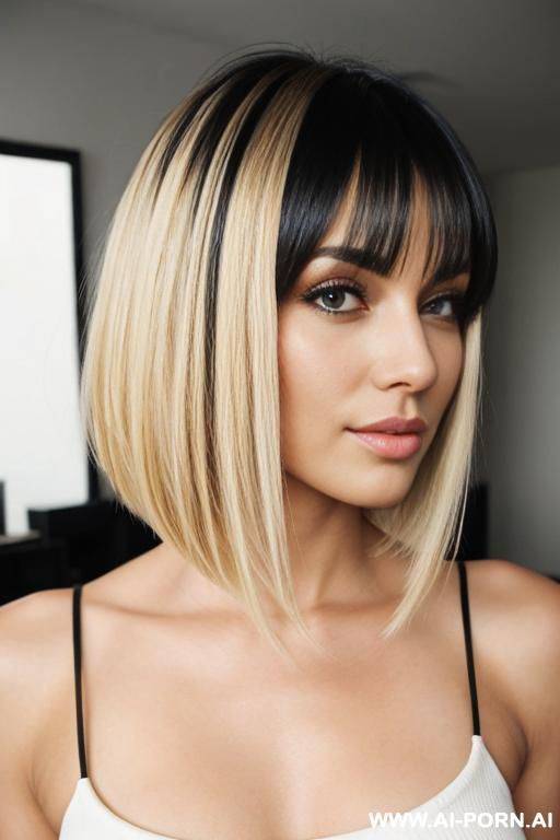 woman blonde hair short - #main