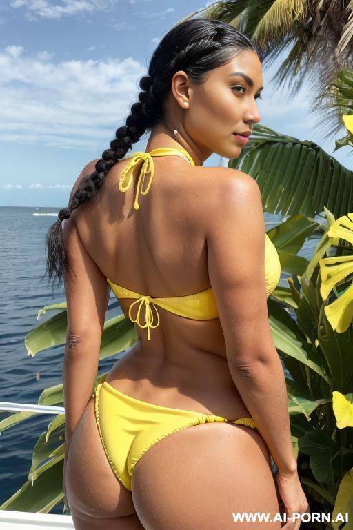 cherokee babe, beautiful cherokee woman, huge saggy breasts, big brown eyes, two braids, jet black hair, high cheek bones, square jaw, full body view, ((keep face)), ((keep body)), - #main