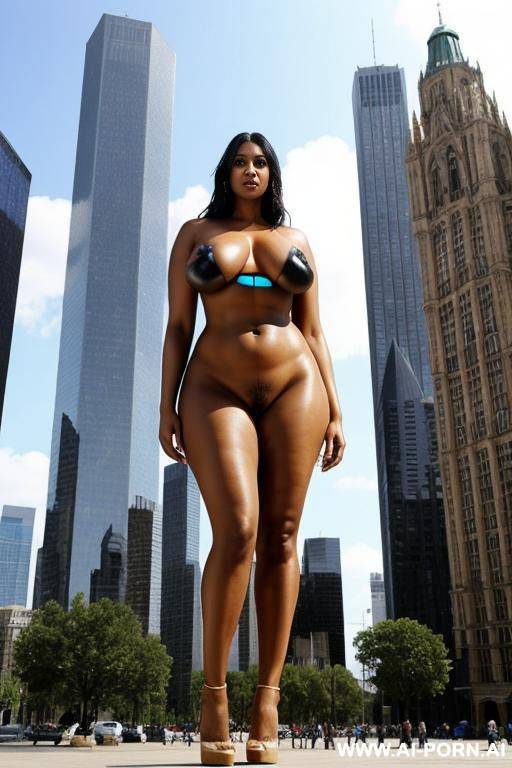 super-naturally giant woman, she is taller then the highest buildings - #main