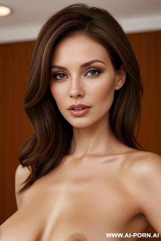 pregnant, light brown hair, eighwoman year old, russian face, nose, fit body, bimbo boobs. - #main