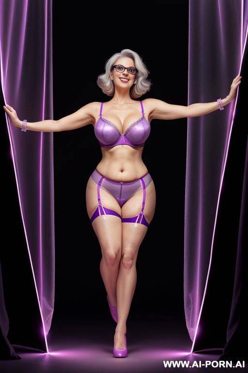 (very old ugly woman), full body, ((large big saggy gigantic boobs)), naked, licking, spread legs, naked, no panties, enjoying promiscuity, showing ass hole, ugly very old gilf woman, topless, old - #main