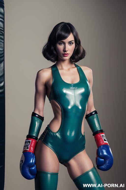beautiful realistic (( taur-women fully robotic body standing four legs)), detaleid face, skin in latex white and skyblue color, covered to latex.with big penis, to boots, to robotic hand hd image quality, ((no background)). - #main