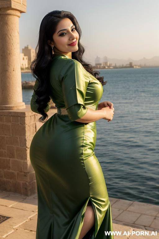 beautiful egyptian woman with long black hair, clean and attractive feet, playing with her pussy with passion - #main