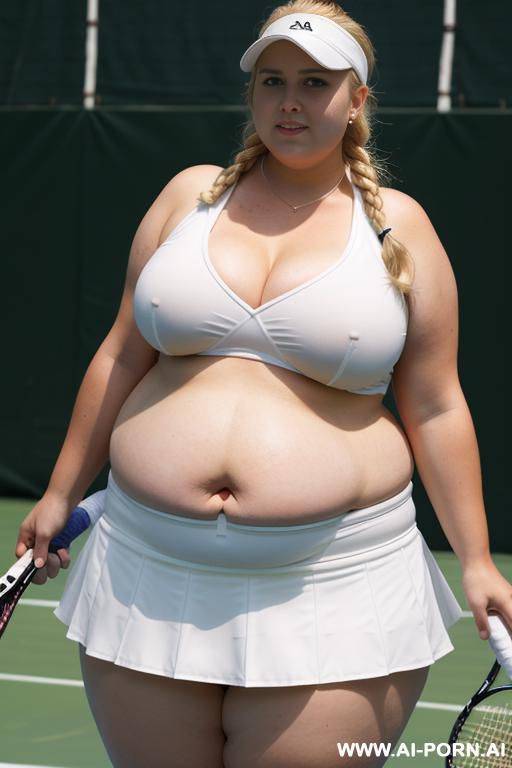 big fat belly hangs out of nis skirt - #main
