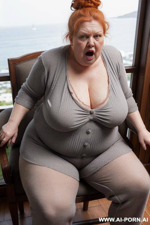 old granny, totally naked, giant boobs, giant breasts, huge ass, thick thighs, hairy pussy ((big hairy pussy)) giant hair ((giant pubes)) - #main
