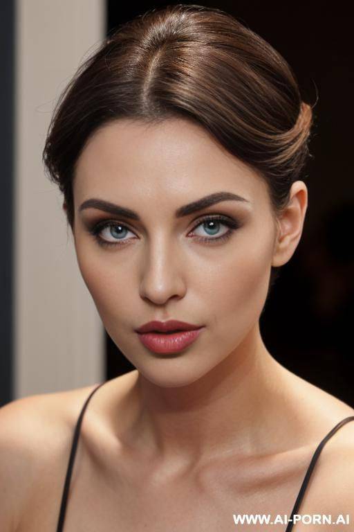 natural face, caucasian actor, pout mouth, half open mouth, full lips, nose, big eyes, dark brown eyes, - #main