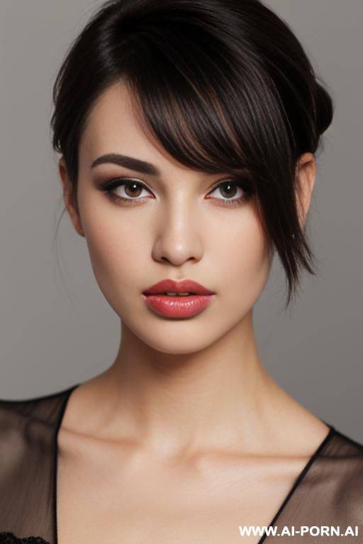 natural lady, ((snub nose)), pout mouth, full lips, - #main