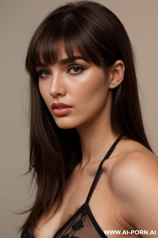 natural fit lady, ((snub nose)), pout mouth, full lips, flackles - #main