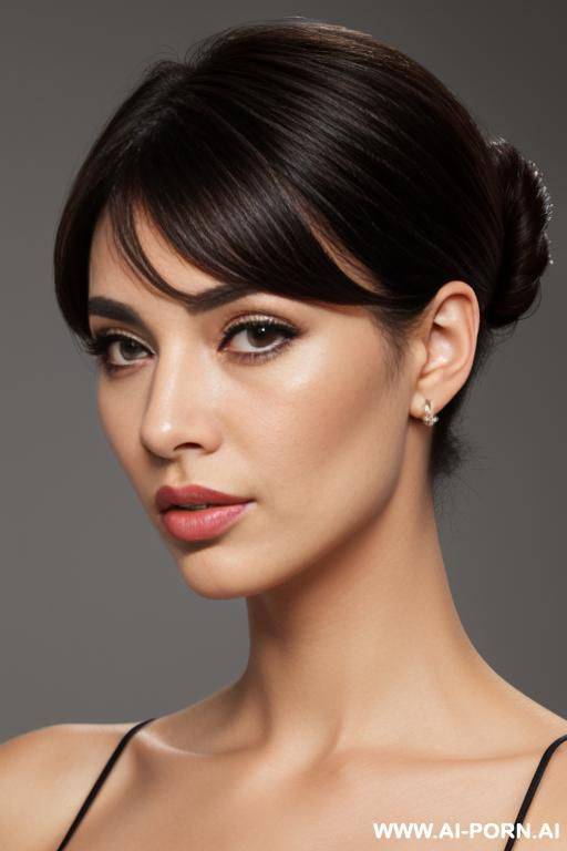 natural lady, snub nose, pout mouth, full lips, - #main