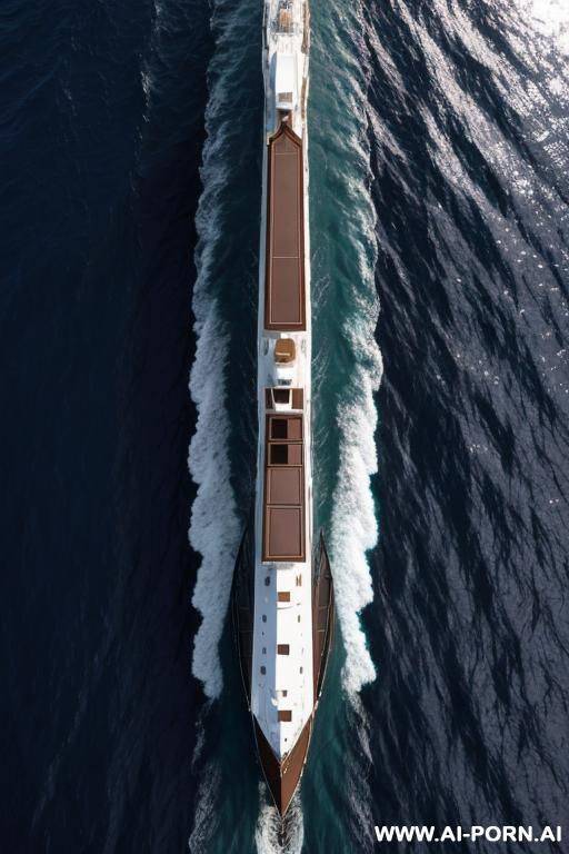 chocolate colored middle of ocean. view from above - #main