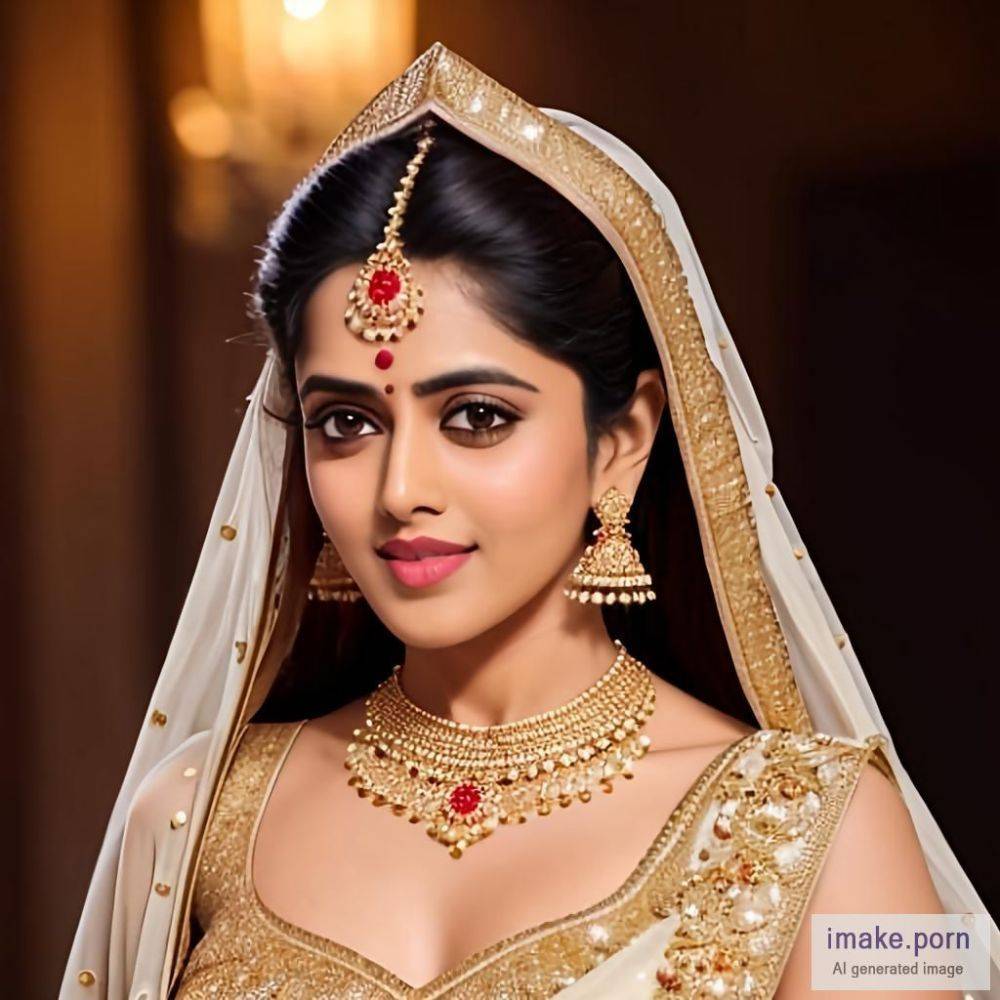 Genelia D Souza with DEVIL HORNS IN HEAD and gold jewels wearing... - #main