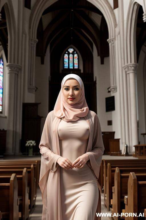 nude mu woman wearing hijab - #main