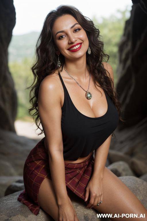 indian woman with saree with bare chest - #main