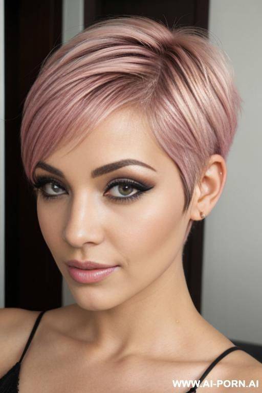 latina woman, pink eyes - #main
