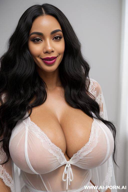 white african black african mixed race, massive huge gigantic boobs, (((big lips))), (((large lips))), long voluminous wavy hair - #main