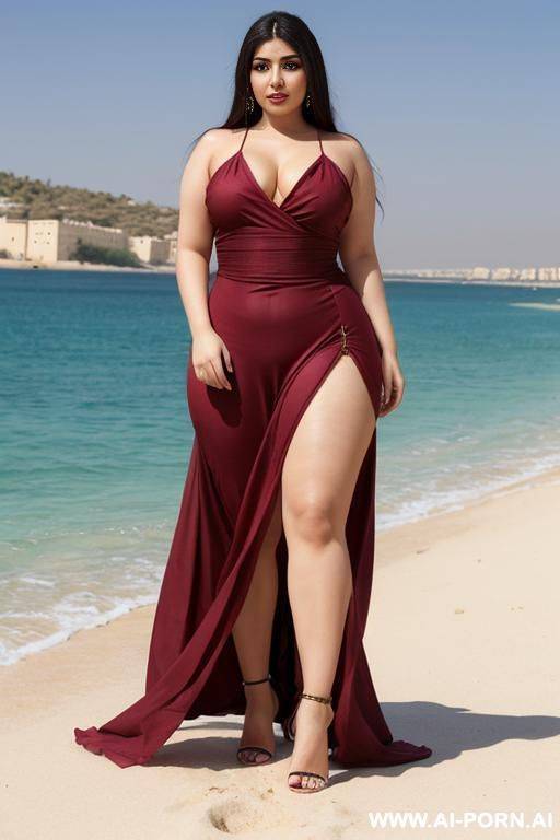 pretty face chubby naked big ass wide hips full body view oiled - #main