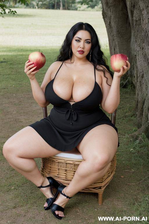 indonesian beautiful movie star white-skinned bbw aunt, mature in her 0s, hairy bu pussy with wide open, super big thighs open, super big breasts, in office, asking to be fucked, both hands - #main