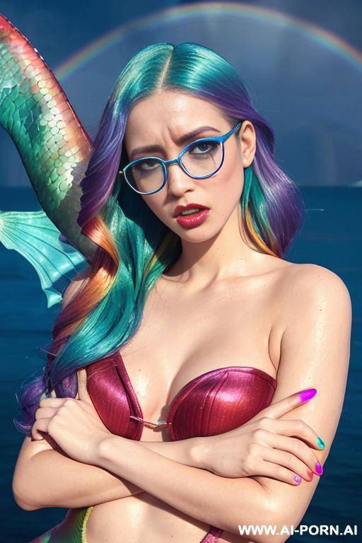 french portuguese women, with soft cheek, long haïr on the shoulder and glasses. - #main
