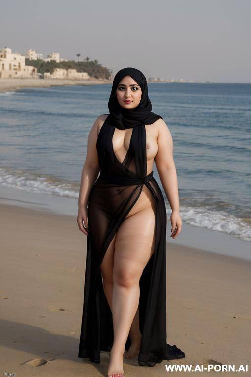 pretty face chubby naked wide hips full body view oiled - #main