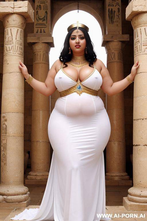 cient egyptian chubby priestesses in white typical egyptian dresses are stripping 1 chubby female servant with shaved vagina until she is naked - #main