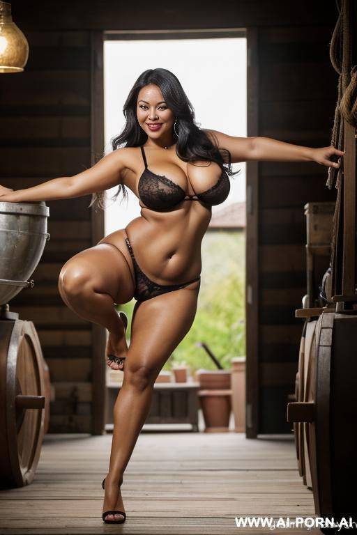 beautiful gorgeous woman, enormous pendulous pear shaped boobs, large erect nipples, stunning beauty, long dark hair, ((showing pussy)), hourglass figure, smiling invitingly, tanned and dusky complexion, - #main