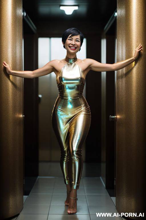 naked asian milf in rubber bikini - #main