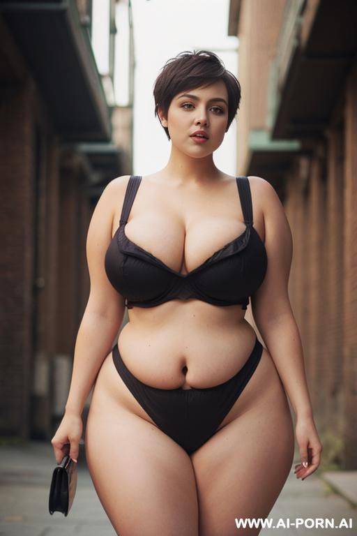 huge hips, big ass, ((chubby) - #main