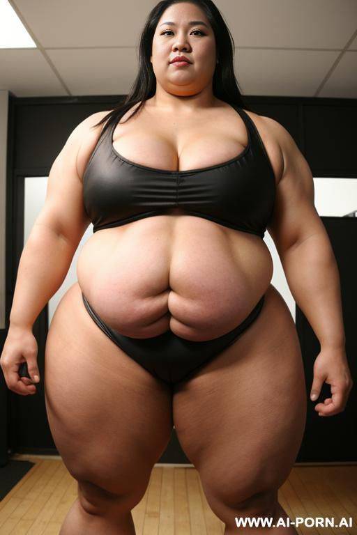 female sumo, obese muscled bulked up, huge thighs, - #main