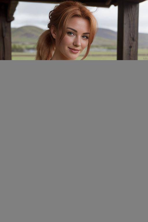 ((topless)), ((perky nipples), (pretty face), (wide hips), (black venetian lace panties), (soft alluring smile), (classy tattoos), (necklace), (light tan), (at a ranch), (overcast day), (outdoor patio), (natural plump tits), (topless) - #main
