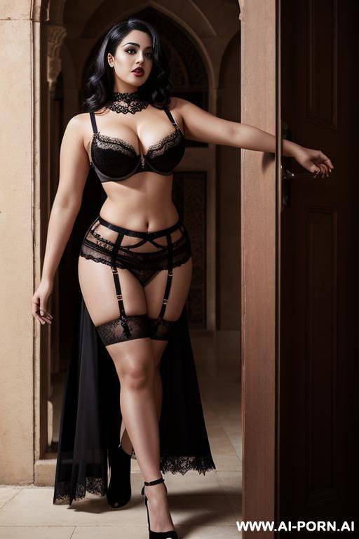 beautiful natural heavy oversized oval titties. big nice ass. short skirt, lace top. front view - #main