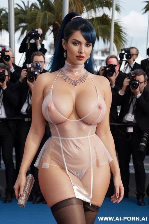 (((realistic look, ultra-realistic))) , ((real sex bomb)) ((shiny completely naked, naked oiled body)), (((very low chest))), (((heavy saggy humongous xxl breasts))), (((very oversized pendulous hanging - #main