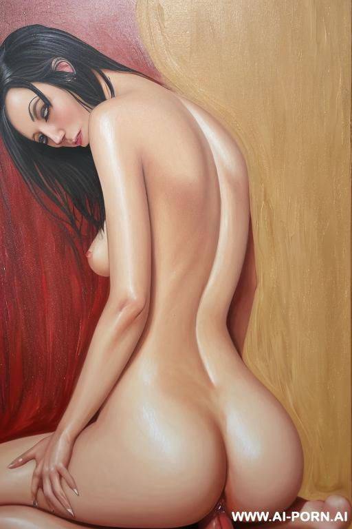 hyperrealistic painting. totally nude miss world winner. erotic full body wiew. - #main