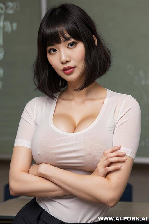 t-shirt, exposed breasts - #main