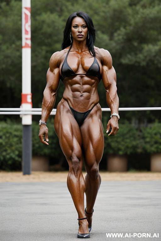 tall black woman with a huge hairy penis - #main