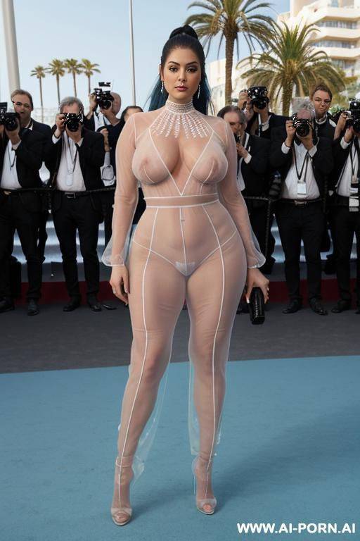 (((hyper-realistic))) (((transparent nudity see-through trousers))) ((sex bomb)) (((xxl long droopy boobs hanging from her very low chest))) (((very oversized saggy giant boobs))) , ((narrow waist)) , - #main