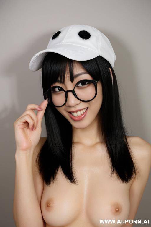 fingers enter the vagina, thick pubic hair, legs open, fingers of one hand enter the mouth - #main