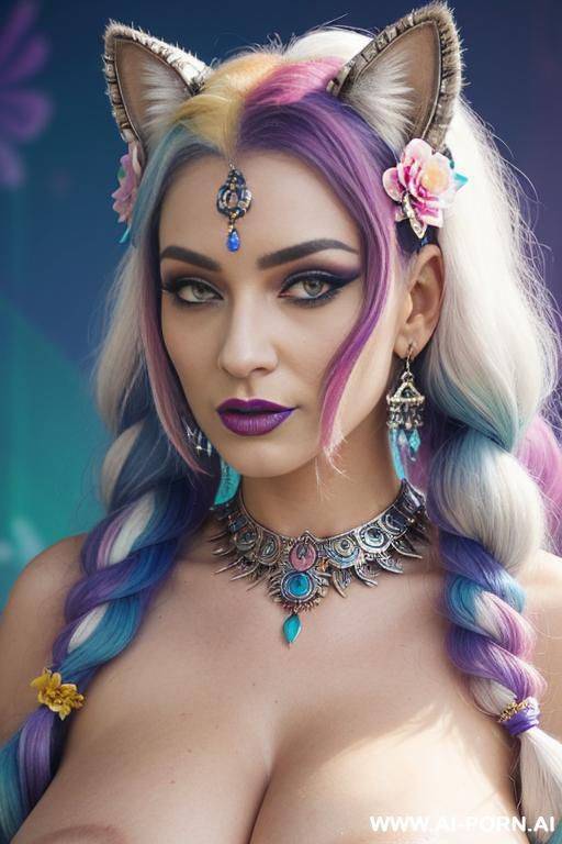 skullswoman, ultra realistic hot busty woman, ((holding sword)), ((magificent boobs, oversized breasts, hourglass figure)), (strong dark eyelines), ultra detailed, finely detail, highly detailed face, highly - #main